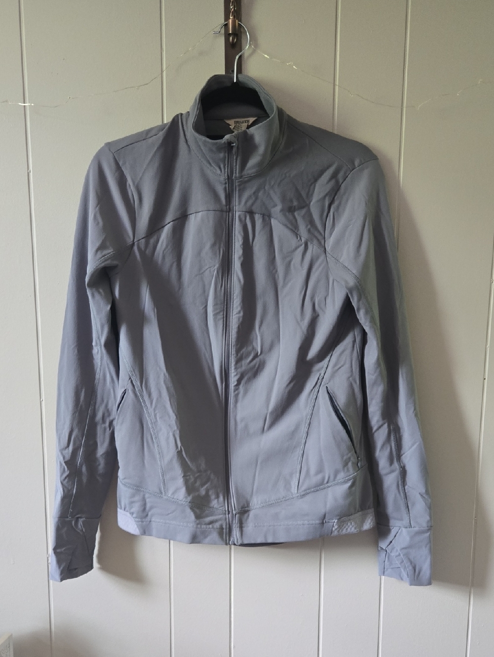 Duluth Trading Co Light Gray Lightweight Full-Zip Shirt Jacket